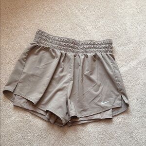 Nike Women's Taupe Athletic Shorts